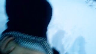 Жаркий отсос и трах нах*й под открытым небом