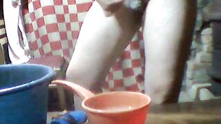 Горячий секс в бане с похотливой красоткой