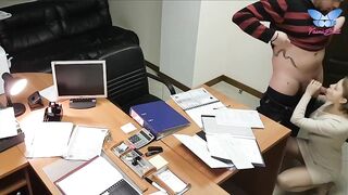 Секретарша занимается сексом с начальником