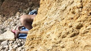 Лесбийское порно на пляже Крыма: неожиданная встреча