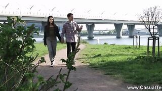 Горячий секс с Регинкой после прогулки