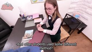 Школьница получает сперму от своего учителя: горячее порно видео