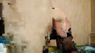 Насыщенный анальный экстаз с сильным членом мужа