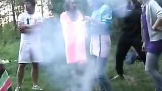 Хуесосы вместо баранов выебали всех шлюх на природе